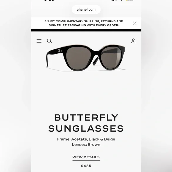 Chanel Butterfly Sunglasses - Picture 11 of 12